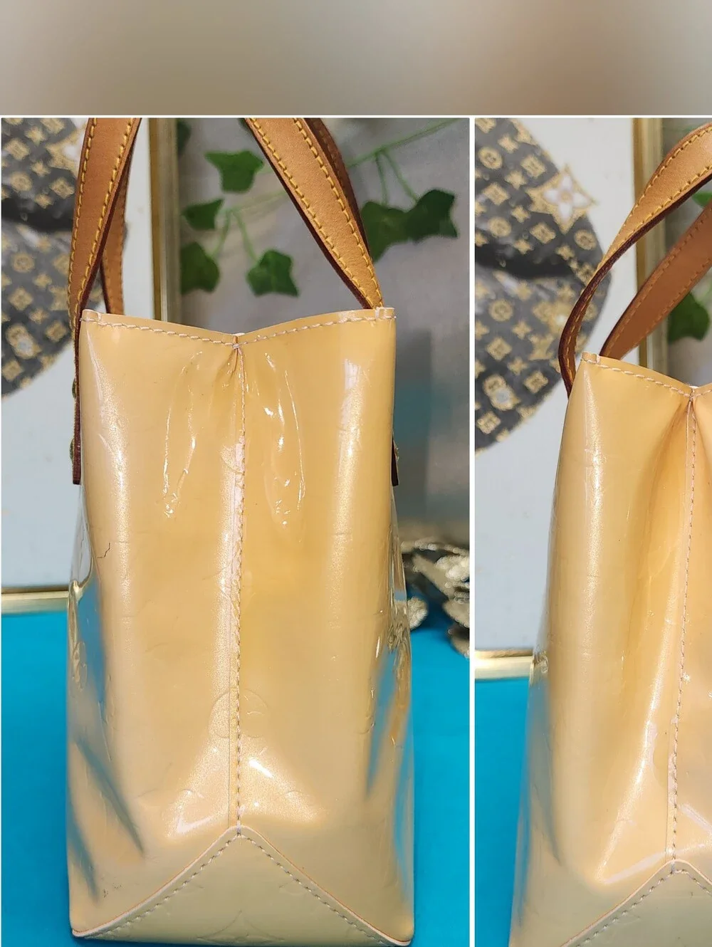 Authentic Louis Vuitton Vernis Reade PM Yellow W/ Dust Bag And Proof Of Purchase